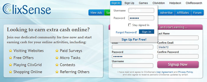 Registro en Ysense 3